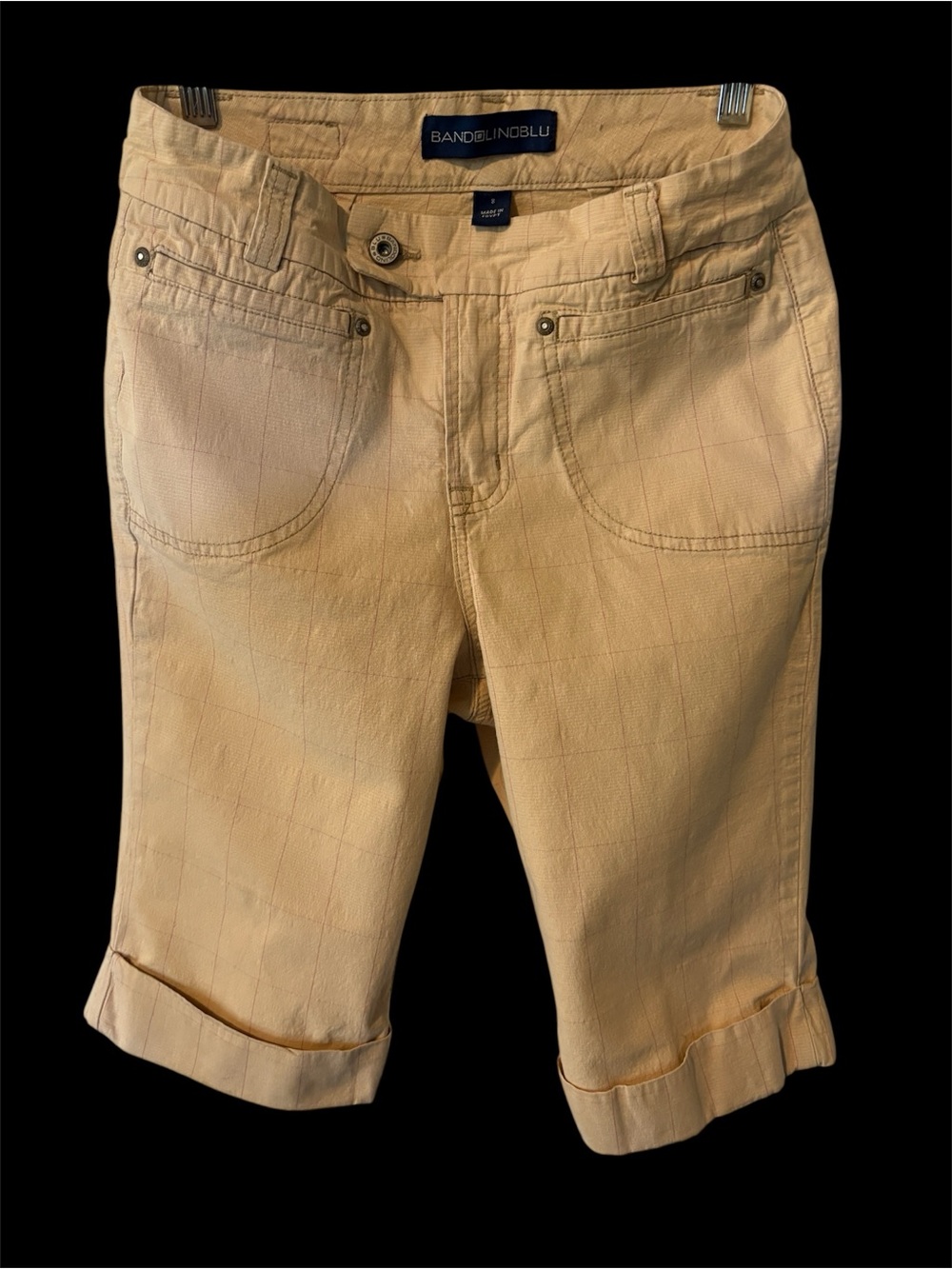 Bandolino Light Tan Cuffed Women's Bermuda Shorts